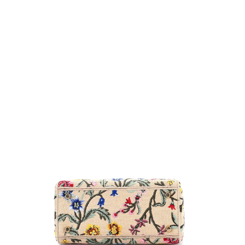 Christian Dior Medium Lady D-Lite Bag Embroidered Raffia - Picture 4 of 5